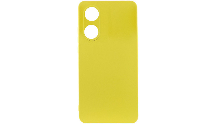 Чехол Silicone Cover Lakshmi Full Camera (AAA) для Oppo A78 4G Желтый / Yellow - фото