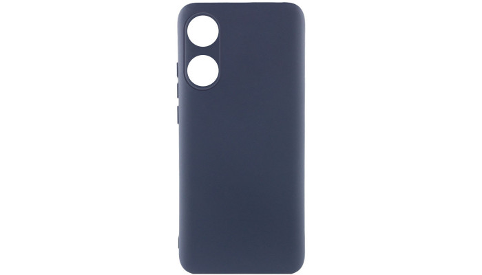 Чехол Silicone Cover Lakshmi Full Camera (AAA) для Oppo A78 4G Темно-синий / Midnight blue - фото