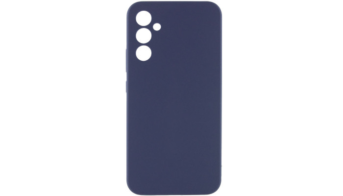 Чехол Silicone Cover Lakshmi Full Camera (AAA) для Samsung Galaxy S23 FE Темно-синий / Midnight blue - фото