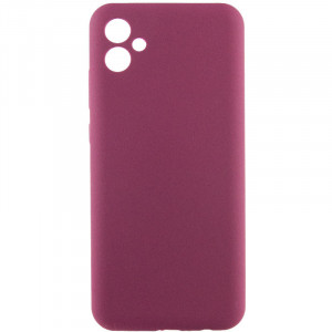 Чохол Silicone Cover Lakshmi Full Camera (AAA) для Samsung Galaxy A05 Бордовий / Plum