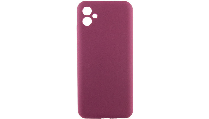 Чохол Silicone Cover Lakshmi Full Camera (AAA) для Samsung Galaxy A05 Бордовий / Plum - фото