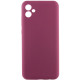 Чохол Silicone Cover Lakshmi Full Camera (AAA) для Samsung Galaxy A05 Бордовий / Plum - фото