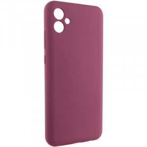 Чохол Silicone Cover Lakshmi Full Camera (AAA) для Samsung Galaxy A05 Бордовий / Plum