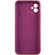 Чохол Silicone Cover Lakshmi Full Camera (AAA) для Samsung Galaxy A05 Бордовий / Plum - фото