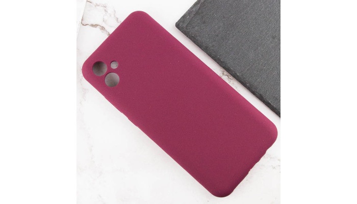 Чохол Silicone Cover Lakshmi Full Camera (AAA) для Samsung Galaxy A05 Бордовий / Plum - фото