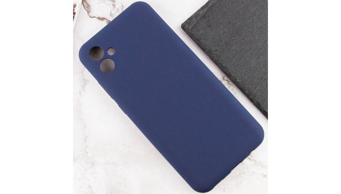 Чохол Silicone Cover Lakshmi Full Camera (AAA) для Samsung Galaxy A05 Темно-синій / Midnight blue - фото