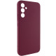 Чохол Silicone Cover Lakshmi Full Camera (AAA) для Samsung Galaxy A05s Бордовий / Plum - фото