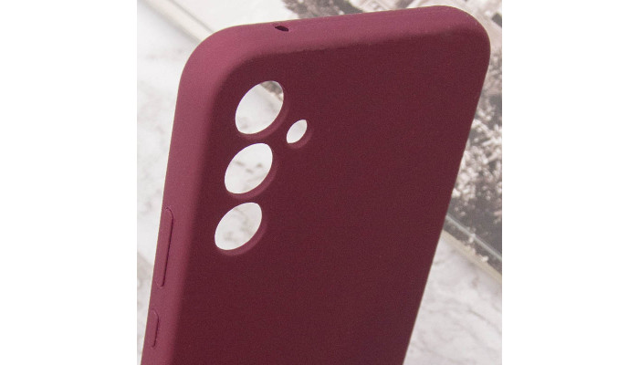 Чехол Silicone Cover Lakshmi Full Camera (AAA) для Samsung Galaxy A05s Бордовый / Plum - фото