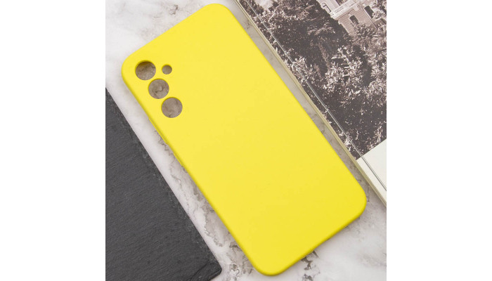 Чехол Silicone Cover Lakshmi Full Camera (AAA) для Samsung Galaxy A05s Желтый / Yellow - фото