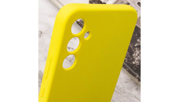 Чехол Silicone Cover Lakshmi Full Camera (AAA) для Samsung Galaxy A05s Желтый / Yellow - фото