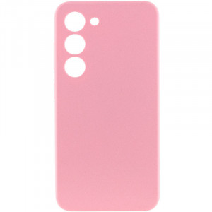 Чехол Silicone Cover Lakshmi Full Camera (AAA) для Samsung Galaxy S24 Розовый / Light pink