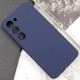 Чехол Silicone Cover Lakshmi Full Camera (AAA) для Samsung Galaxy S24 Темно-синий / Midnight blue - фото