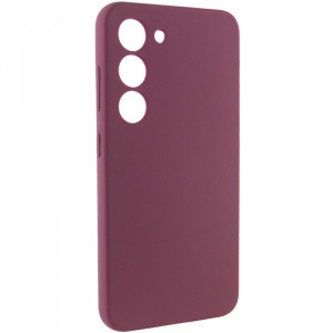 Чехол Silicone Cover Lakshmi Full Camera (AAA) для Samsung Galaxy S24+ Бордовый / Plum