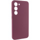 Чохол Silicone Cover Lakshmi Full Camera (AAA) для Samsung Galaxy S24+ Бордовий / Plum - фото