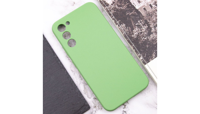 Чехол Silicone Cover Lakshmi Full Camera (AAA) для Samsung Galaxy S24+ Мятный / Mint - фото