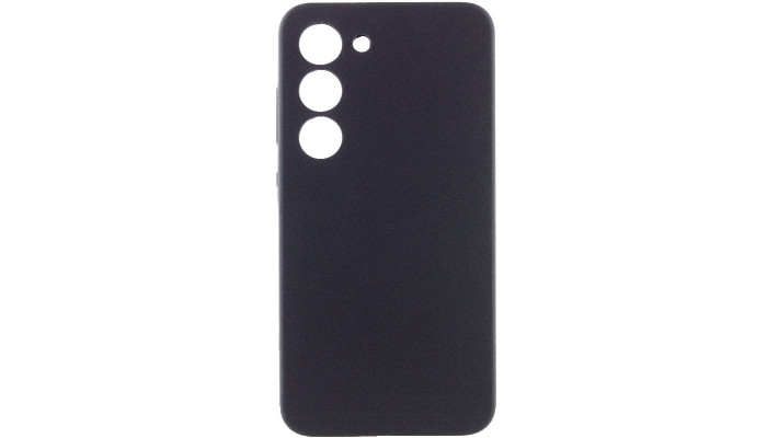 Чехол Silicone Cover Lakshmi Full Camera (AAA) для Samsung Galaxy S24+ Черный / Black - фото