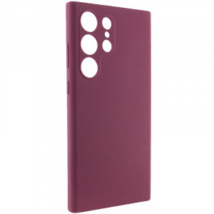 Чехол Silicone Cover Lakshmi Full Camera (AAA) для Samsung Galaxy S24 Ultra Бордовый / Plum