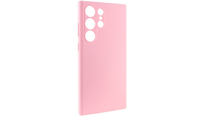 Чехол Silicone Cover Lakshmi Full Camera (AAA) для Samsung Galaxy S24 Ultra Розовый / Light pink - фото