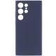 Чехол Silicone Cover Lakshmi Full Camera (AAA) для Samsung Galaxy S24 Ultra Темно-синий / Midnight blue - фото