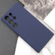 Чехол Silicone Cover Lakshmi Full Camera (AAA) для Samsung Galaxy S24 Ultra Темно-синий / Midnight blue - фото