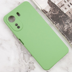 Чехол Silicone Cover Lakshmi Full Camera (AAA) для Xiaomi Redmi 13C / Poco C65 Мятный / Mint