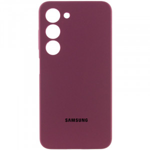 Чехол Silicone Cover Lakshmi Full Camera (AAA) для Samsung Galaxy A25 5G Бордовый / Plum