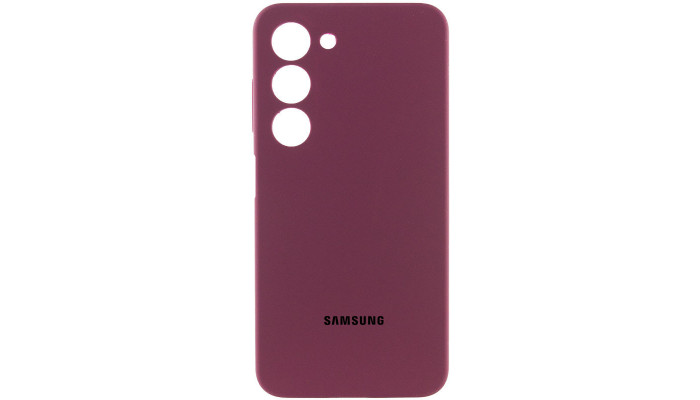 Чехол Silicone Cover Lakshmi Full Camera (AAA) для Samsung Galaxy A25 5G Бордовый / Plum - фото