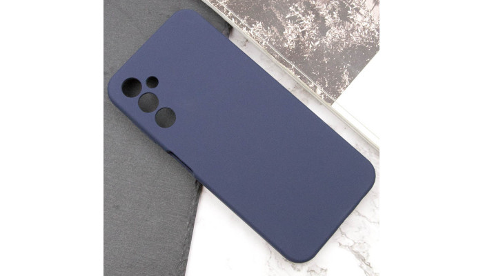 Чохол Silicone Cover Lakshmi Full Camera (AAA) для Samsung Galaxy A25 5G Темно-синій / Midnight blue - фото