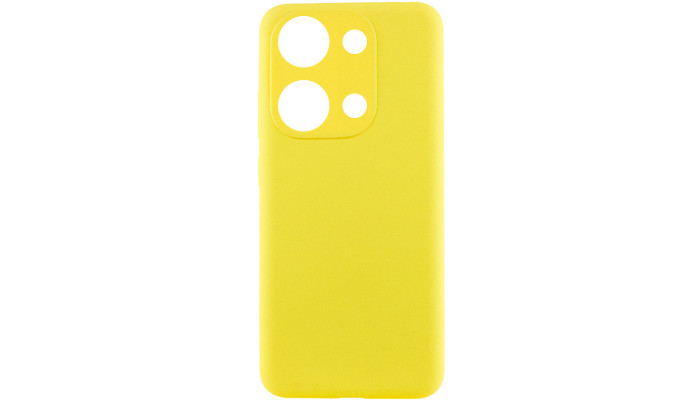 Чехол Silicone Cover Lakshmi Full Camera (AAA) для Xiaomi Redmi Note 13 4G Желтый / Yellow - фото