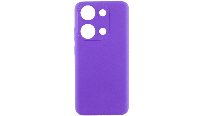 Чохол Silicone Cover Lakshmi Full Camera (AAA) для Xiaomi Redmi Note 13 4G Фіолетовий / Amethyst - фото
