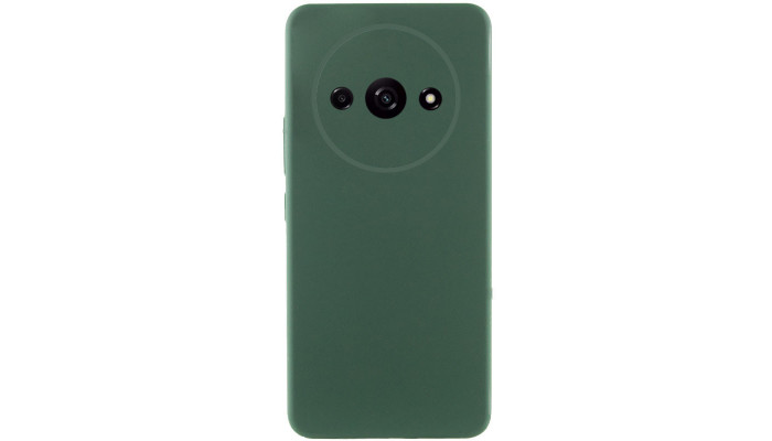 Чехол Silicone Cover Lakshmi Full Camera (AAA) для Xiaomi Redmi A3 Зеленый / Cyprus Green - фото