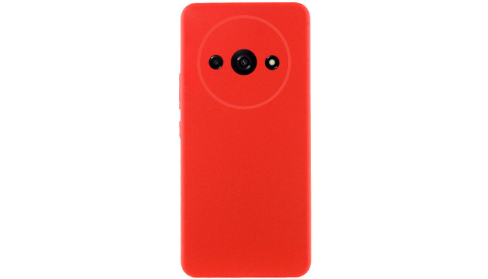 Чехол Silicone Cover Lakshmi Full Camera (AAA) для Xiaomi Redmi A3 Красный / Red - фото