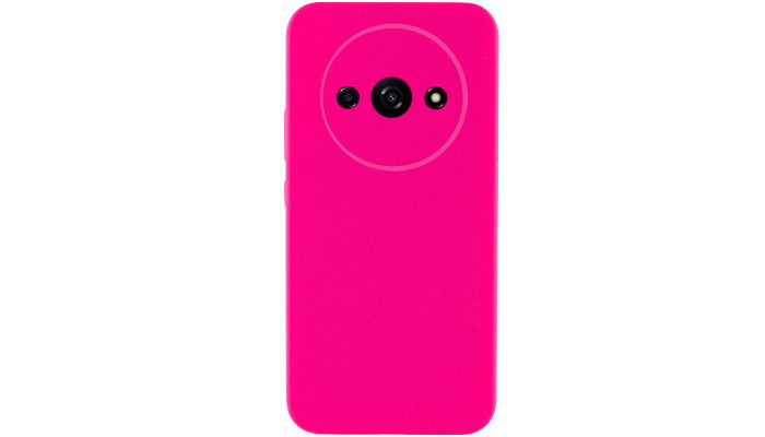 Чохол Silicone Cover Lakshmi Full Camera (AAA) для Xiaomi Redmi A3 Рожевий / Barbie pink - фото