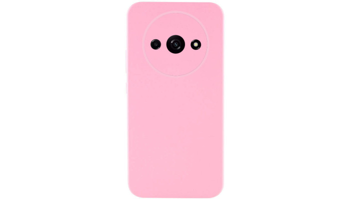 Чехол Silicone Cover Lakshmi Full Camera (AAA) для Xiaomi Redmi A3 Розовый / Light pink - фото