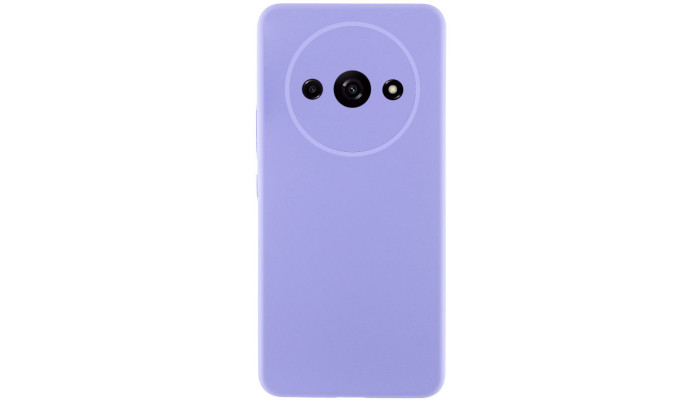 Чехол Silicone Cover Lakshmi Full Camera (AAA) для Xiaomi Redmi A3 Сиреневый / Dasheen - фото