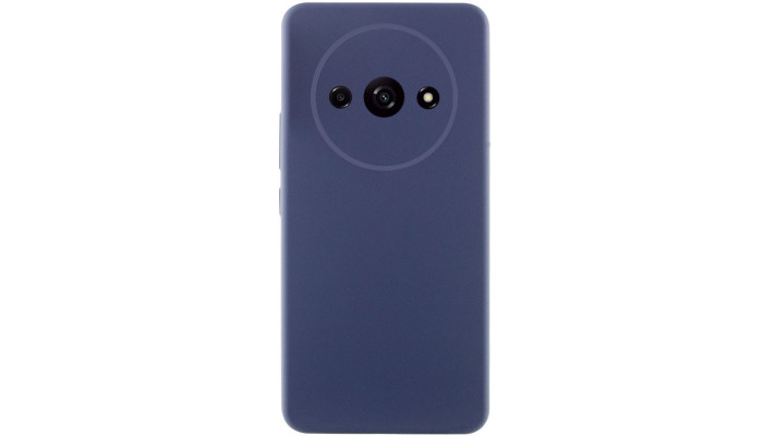 Чехол Silicone Cover Lakshmi Full Camera (AAA) для Xiaomi Redmi A3 Темно-синий / Midnight blue - фото