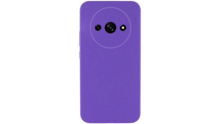 Чохол Silicone Cover Lakshmi Full Camera (AAA) для Xiaomi Redmi A3 Фіолетовий / Amethyst - фото