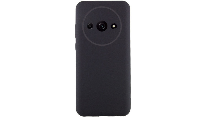 Чехол Silicone Cover Lakshmi Full Camera (AAA) для Xiaomi Redmi A3 Черный / Black - фото