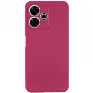 Чехол Silicone Cover Lakshmi Full Camera (AAA) для Xiaomi Redmi 13 4G / Poco M6 4G Бордовый / Plum