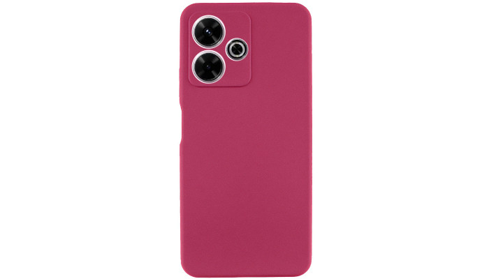 Чехол Silicone Cover Lakshmi Full Camera (AAA) для Xiaomi Redmi 13 4G / Poco M6 4G Бордовый / Plum - фото