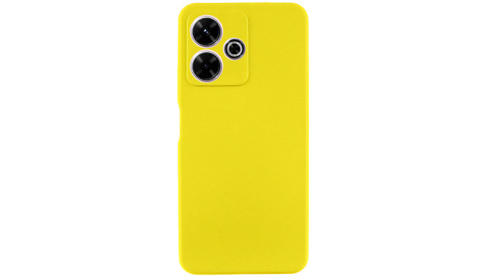 Чехол Silicone Cover Lakshmi Full Camera (AAA) для Xiaomi Redmi 13 4G / Poco M6 4G Желтый / Yellow - фото