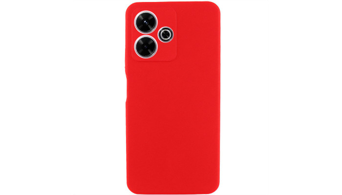 Чохол Silicone Cover Lakshmi Full Camera (AAA) для Xiaomi Redmi 13 4G / Poco M6 4G Червоний / Red - фото