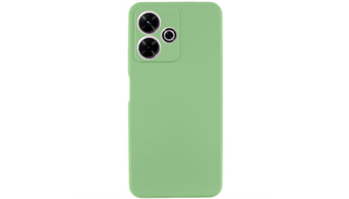 Чехол Silicone Cover Lakshmi Full Camera (AAA) для Xiaomi Redmi 13 4G / Poco M6 4G Мятный / Mint - фото