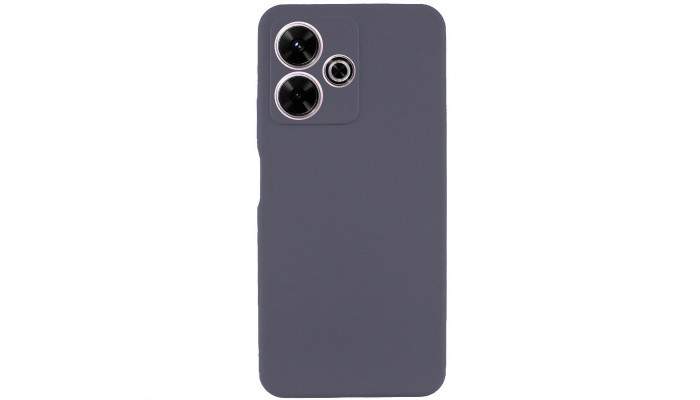 Чохол Silicone Cover Lakshmi Full Camera (AAA) для Xiaomi Redmi 13 4G / Poco M6 4G Сірий / Dark Gray - фото