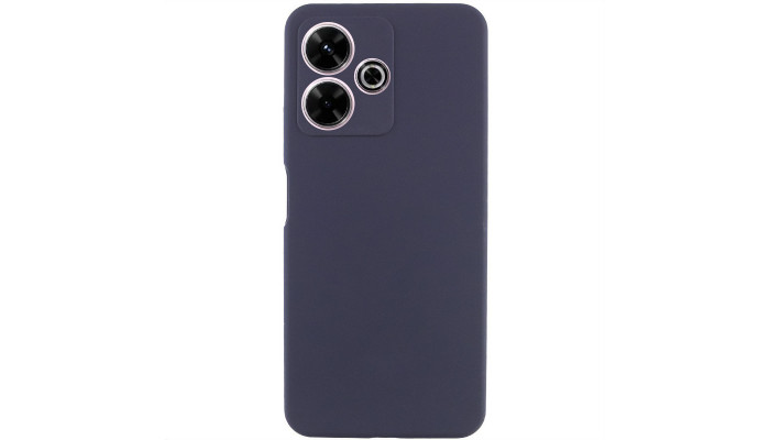 Чохол Silicone Cover Lakshmi Full Camera (AAA) для Xiaomi Redmi 13 4G / Poco M6 4G Темно-синій / Midnight blue - фото