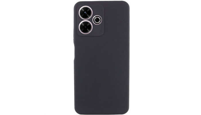 Чехол Silicone Cover Lakshmi Full Camera (AAA) для Xiaomi Redmi 13 4G / Poco M6 4G Черный / Black - фото