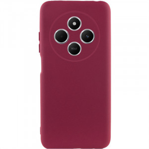 Чехол Silicone Cover Lakshmi Full Camera (AAA) для Xiaomi Redmi 14C / Poco C75 Бордовый / Plum