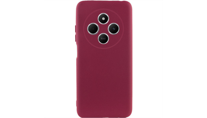 Чехол Silicone Cover Lakshmi Full Camera (AAA) для Xiaomi Redmi 14C / Poco C75 Бордовый / Plum - фото