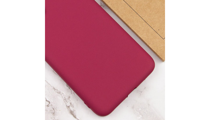 Чехол Silicone Cover Lakshmi Full Camera (AAA) для Xiaomi Redmi 14C / Poco C75 Бордовый / Plum - фото