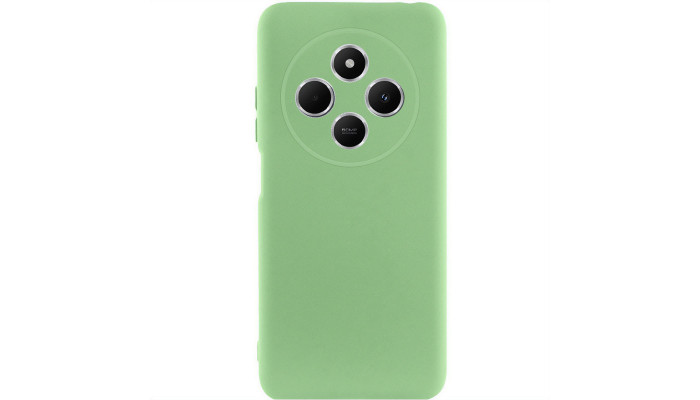 Чехол Silicone Cover Lakshmi Full Camera (AAA) для Xiaomi Redmi 14C / Poco C75 Мятный / Mint - фото